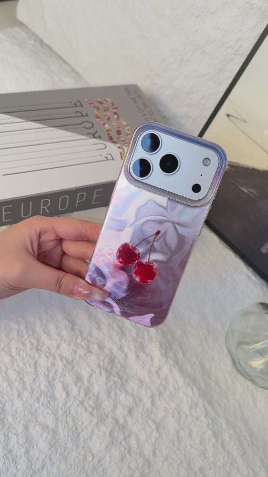 Ocean Cute Cherry Fruit Shining Phone Case Cover