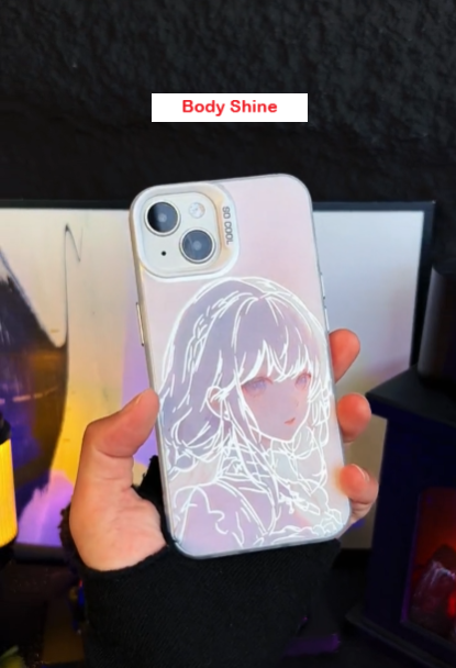 (MagSafe) Custom Personalise Phone Case (DIY) - Holographic Silver Shine